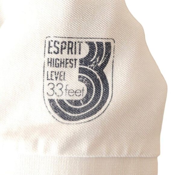 Vintage Esprit Cliff Diving Polo Shirt Mens Size Small Lanai Kaunolu Hawaiian - Picture 3 of 6